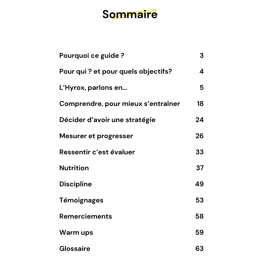 LE GUIDE HYROX